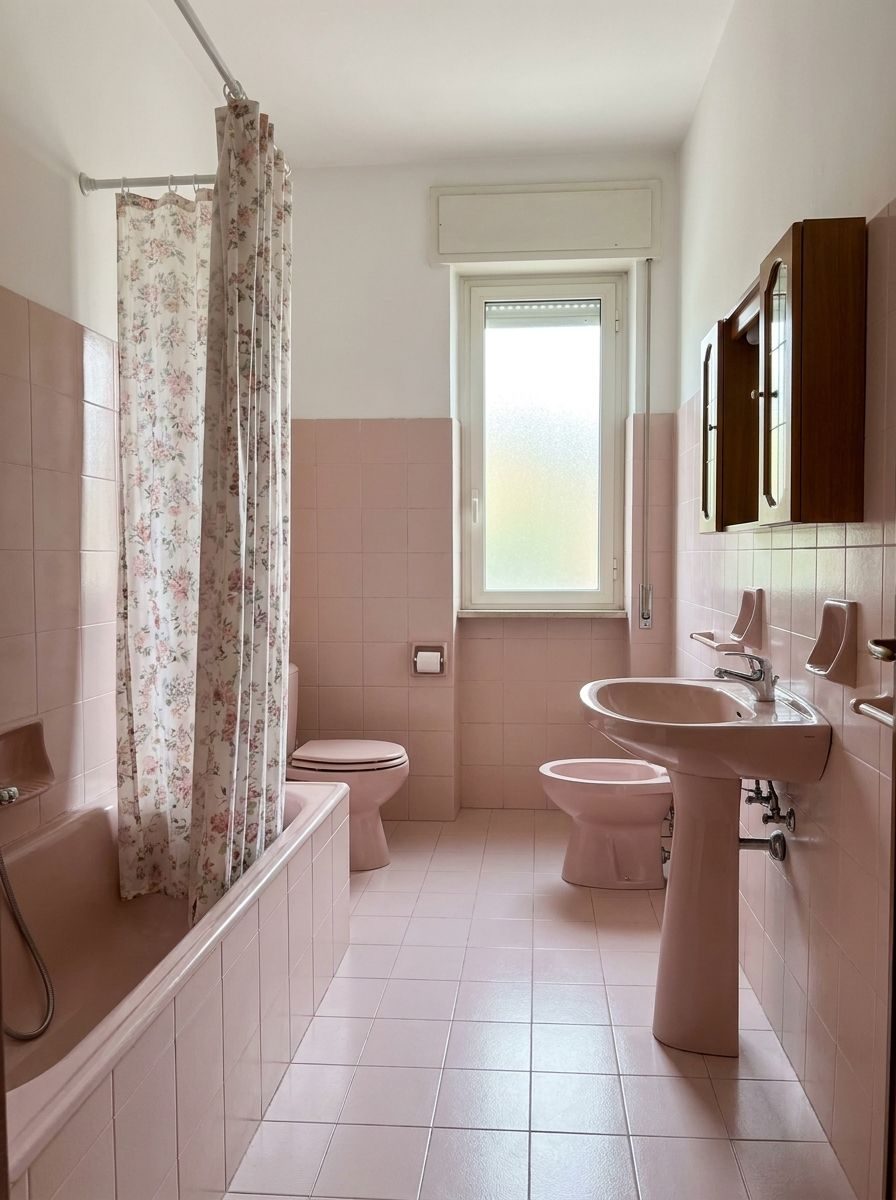 Il bagno del cliente com'è oggi