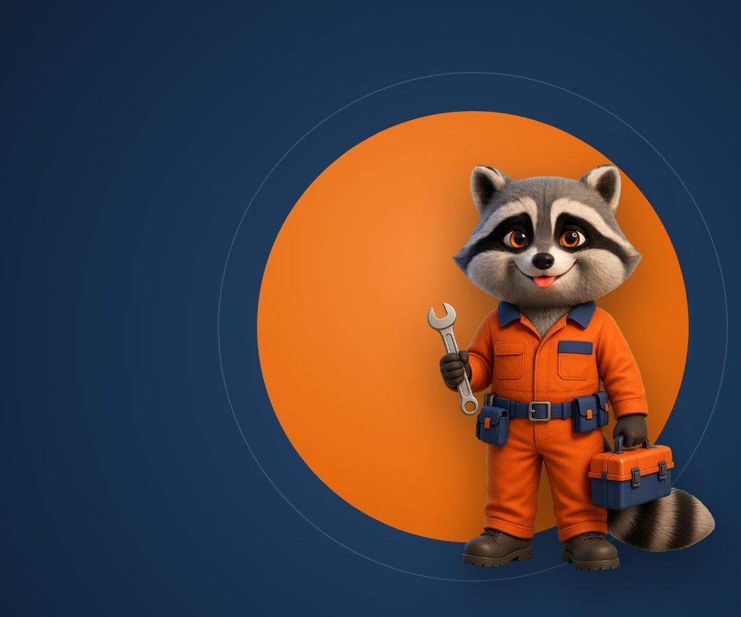 SuperMastro, la mascotte di AncheCasa, con la chiave inglese